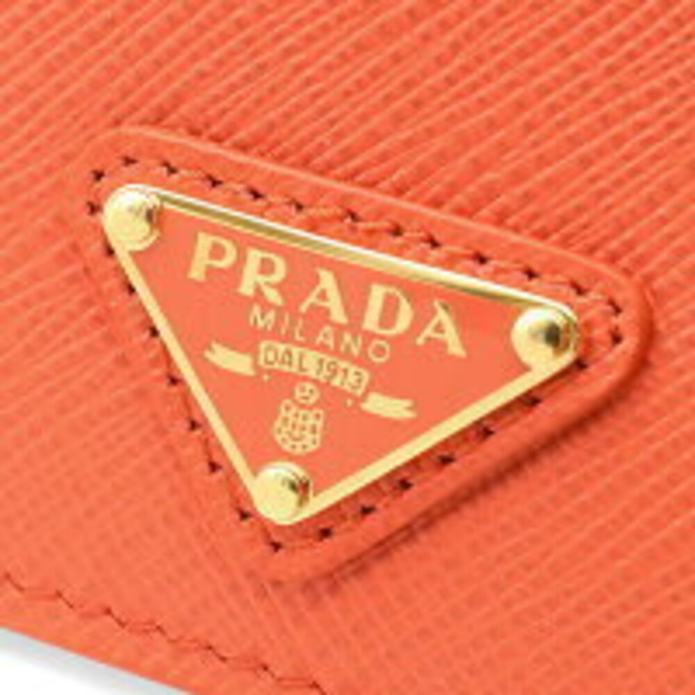 Prada Saffiano Triangle Wallet Triangular Plate A… - image 3